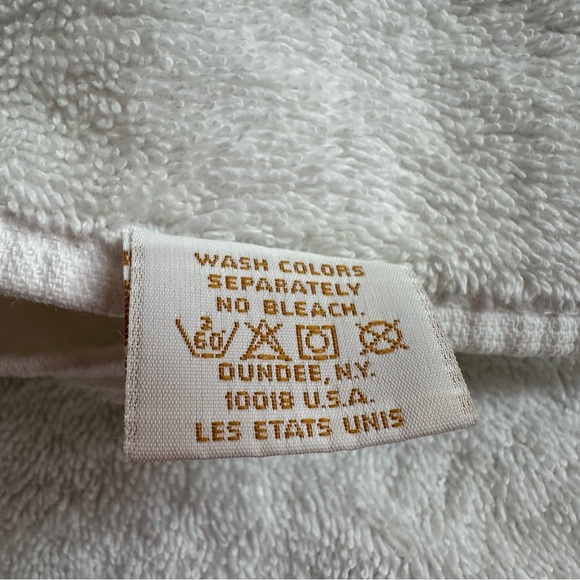 Vintage 80s Dundee geo floral print bath towel - Picture 6 of 9